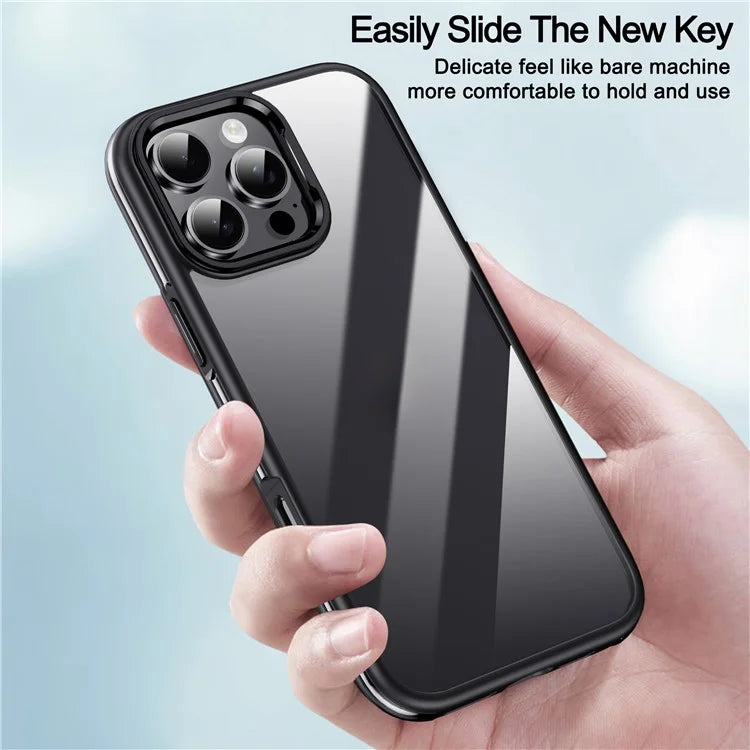IPAKY For iPhone 16 Pro Electroplating TPU Case Airbag Shockproof Phone Cover