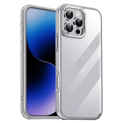 IPAKY For iPhone 16 Pro Electroplating TPU Case Airbag Shockproof Phone Cover