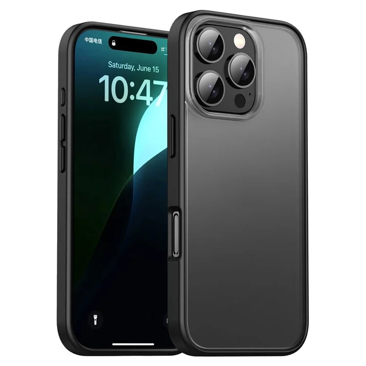IPAKY For iPhone 16 Pro Case Shockproof PC+TPU Matte Phone Cover