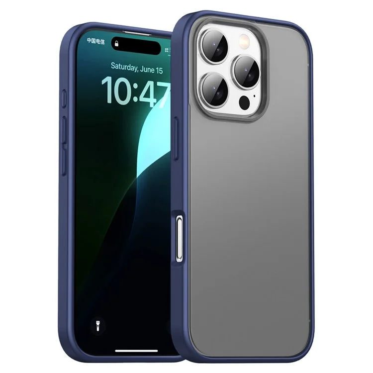 IPAKY For iPhone 16 Pro Case Shockproof PC+TPU Matte Phone Cover