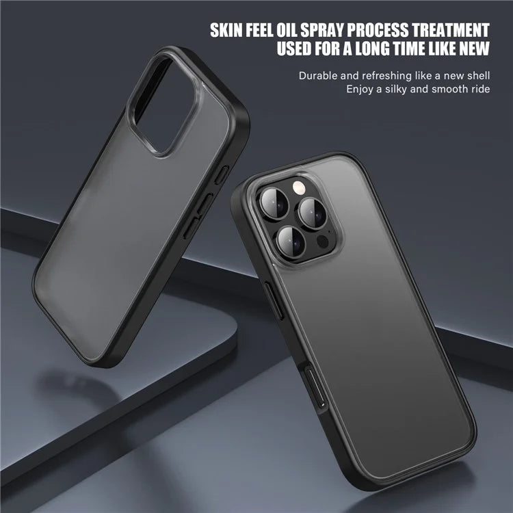 IPAKY For iPhone 16 Pro Case Shockproof PC+TPU Matte Phone Cover