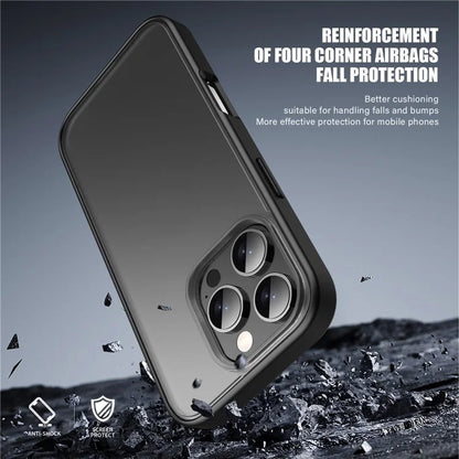 IPAKY For iPhone 16 Pro Case Shockproof PC+TPU Matte Phone Cover