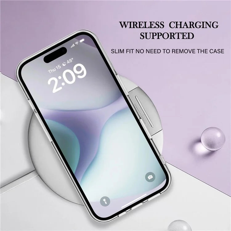 YB IMD Series-16 Style-E For iPhone 16 Plus TPU Case Marble Pattern Electroplating Phone Cover