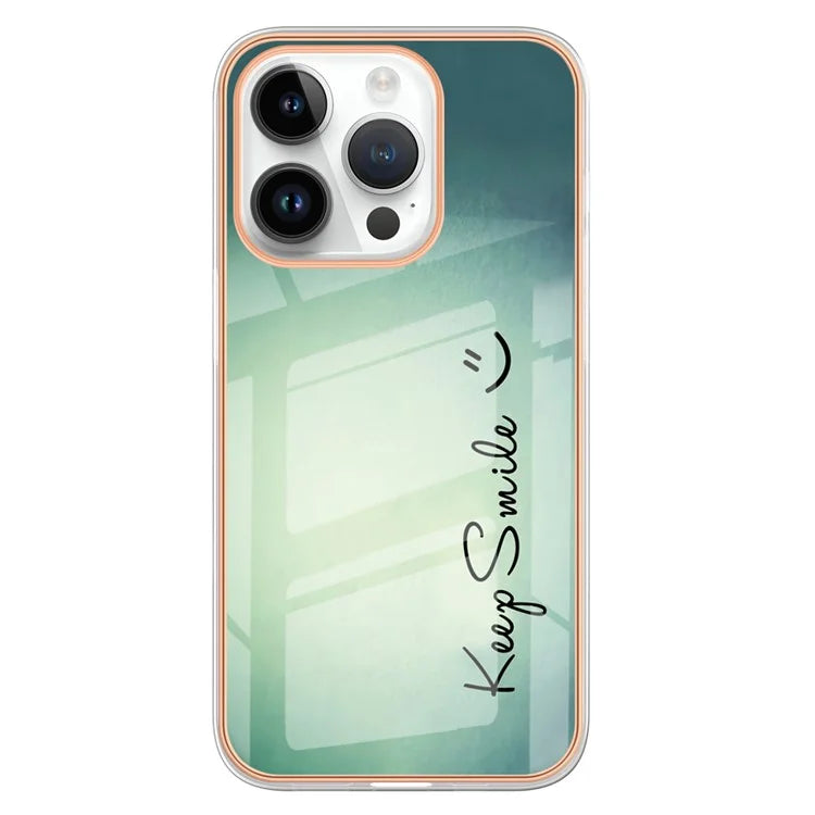 YB IMD Series-16 Style-E For iPhone 16 Pro TPU Case Pattern Printing Phone Back Cover