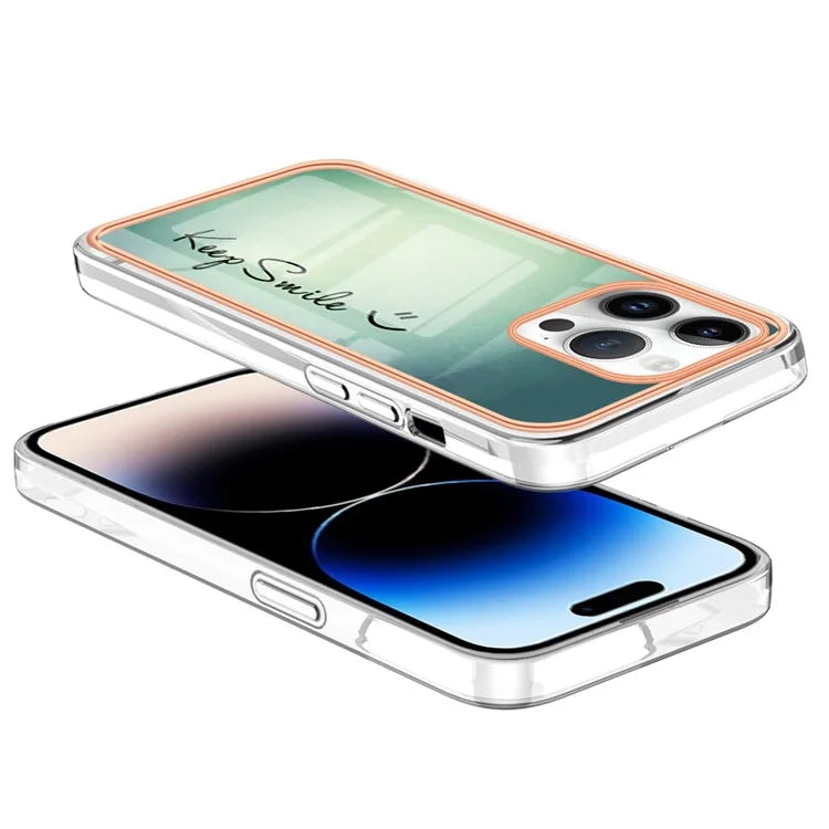 YB IMD Series-16 Style-E For iPhone 16 Pro TPU Case Pattern Printing Phone Back Cover