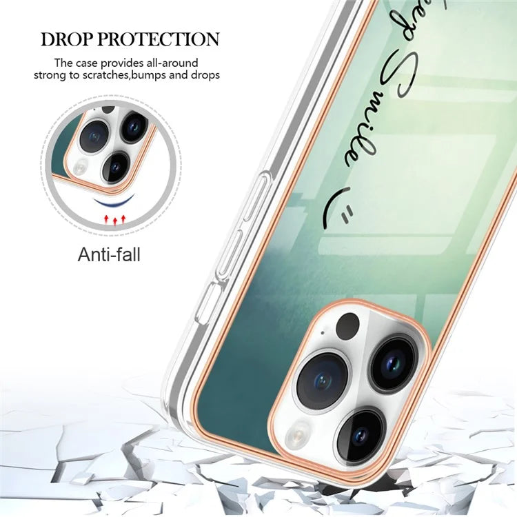 YB IMD Series-16 Style-E For iPhone 16 Pro TPU Case Pattern Printing Phone Back Cover