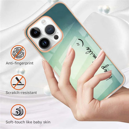 YB IMD Series-16 Style-E For iPhone 16 Pro TPU Case Pattern Printing Phone Back Cover