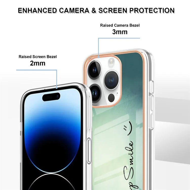 YB IMD Series-16 Style-E For iPhone 16 Pro TPU Case Pattern Printing Phone Back Cover