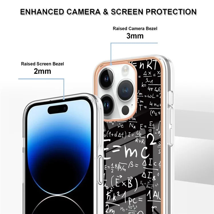 YB IMD Series-16 Style-E For iPhone 16 Pro TPU Case Pattern Printing Phone Back Cover
