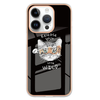 YB IMD Series-16 Style-E For iPhone 16 Pro TPU Case Pattern Printing Phone Back Cover