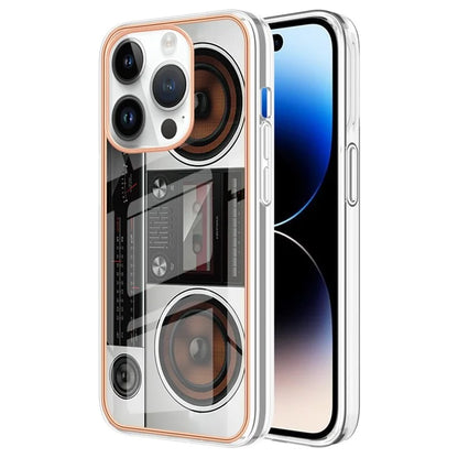 YB IMD Series-16 Style-E For iPhone 16 Pro TPU Case Pattern Printing Phone Back Cover