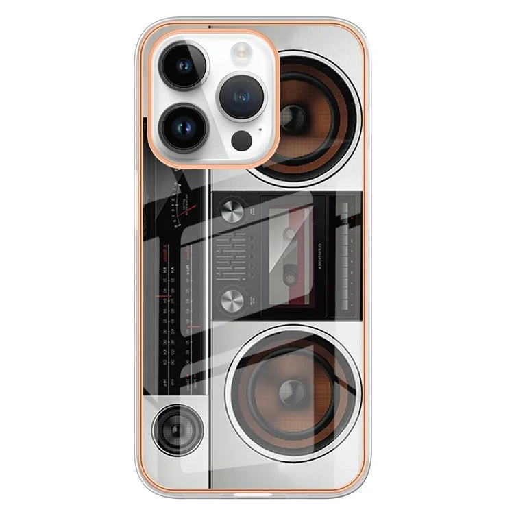 YB IMD Series-16 Style-E For iPhone 16 Pro TPU Case Pattern Printing Phone Back Cover