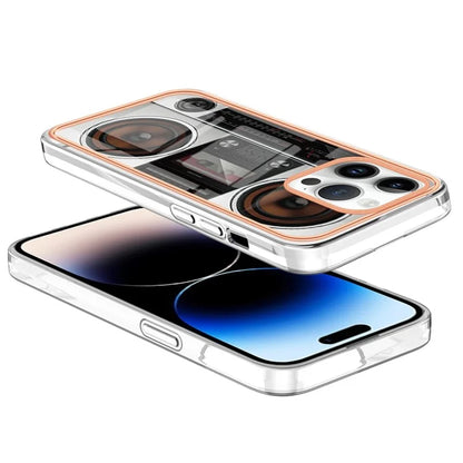 YB IMD Series-16 Style-E For iPhone 16 Pro TPU Case Pattern Printing Phone Back Cover