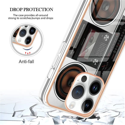 YB IMD Series-16 Style-E For iPhone 16 Pro TPU Case Pattern Printing Phone Back Cover