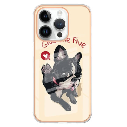 YB IMD Series-16 Style-E For iPhone 16 Pro TPU Case Pattern Printing Phone Back Cover