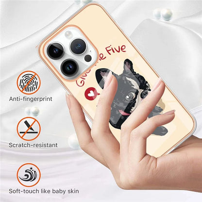 YB IMD Series-16 Style-E For iPhone 16 Pro TPU Case Pattern Printing Phone Back Cover