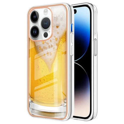YB IMD Series-16 Style-E For iPhone 16 Pro TPU Case Pattern Printing Phone Back Cover