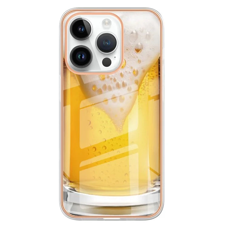 YB IMD Series-16 Style-E For iPhone 16 Pro TPU Case Pattern Printing Phone Back Cover