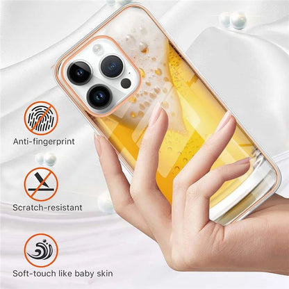 YB IMD Series-16 Style-E For iPhone 16 Pro TPU Case Pattern Printing Phone Back Cover