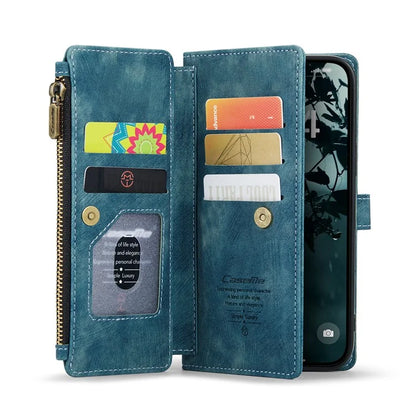 CASEME C30 Series for iPhone 16 Case PU Leather 7 Card Slots Wallet Phone Cover
