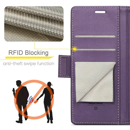 CASEME 023 Series For iPhone 16 Plus Case RFID Blocking Glossy Stand Phone Cover