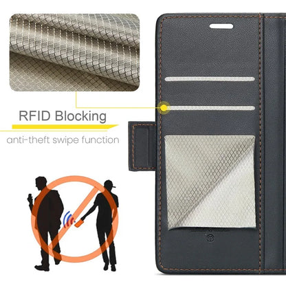 CASEME 023 Series For iPhone 16 Plus Case RFID Blocking Glossy Stand Phone Cover