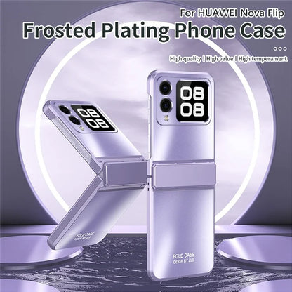 For Huawei nova Flip 5G Case Electroplating Hard PC Protective Phone Cover