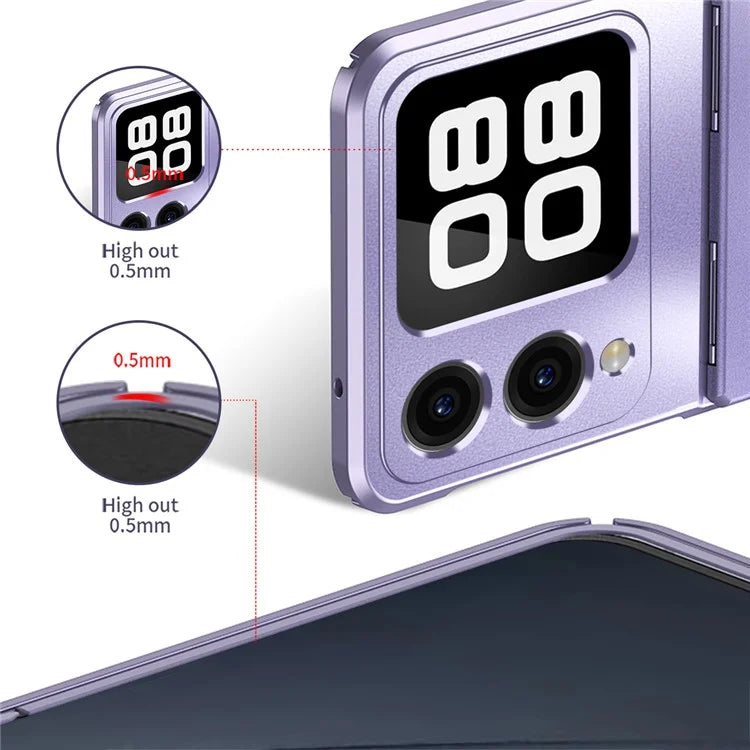For Huawei nova Flip 5G Case Electroplating Hard PC Protective Phone Cover
