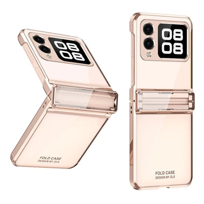 For Huawei nova Flip 5G Case Electroplating PC Folding Phone Cover