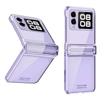 For Huawei nova Flip 5G Case Electroplating PC Folding Phone Cover