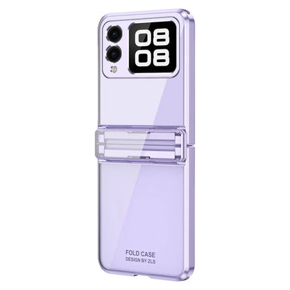 For Huawei nova Flip 5G Case Electroplating PC Folding Phone Cover