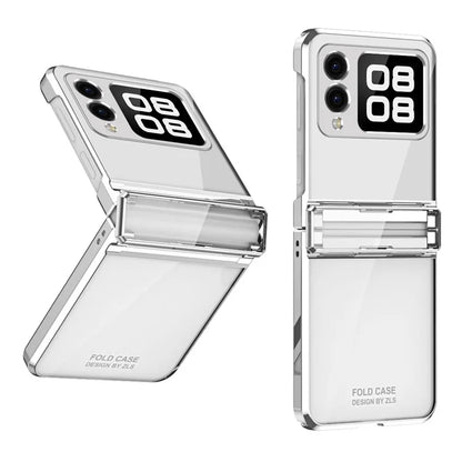 For Huawei nova Flip 5G Case Electroplating PC Folding Phone Cover