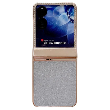 For Xiaomi Mix Flip 5G Case Hinge Protection Rhinestone Glitter PC Phone Cover