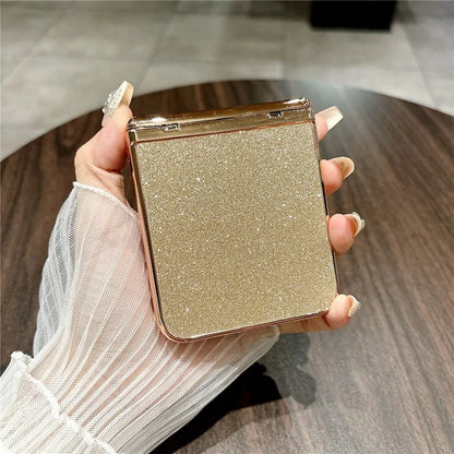 For Xiaomi Mix Flip 5G Case Hinge Protection Rhinestone Glitter PC Phone Cover