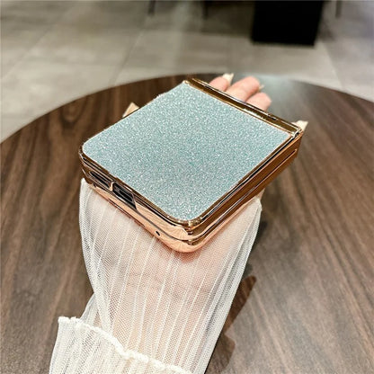 For Xiaomi Mix Flip 5G Case Hinge Protection Rhinestone Glitter PC Phone Cover