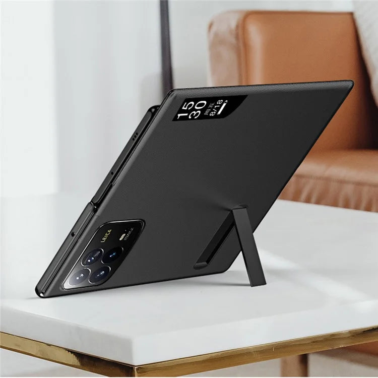For Xiaomi Mix Fold 4 5G Case View Window PU Leather Kickstand Phone Cover