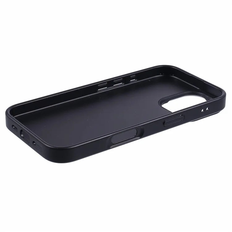 X-LEVEL For iPhone 16 Case Geometric PC+TPU+Leather Anti-Scratch Phone Cover