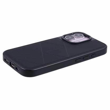 X-LEVEL For iPhone 16 Case Geometric PC+TPU+Leather Anti-Scratch Phone Cover