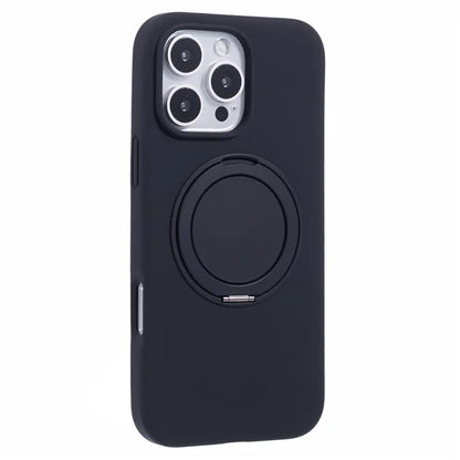 X-LEVEL For iPhone 16 Pro Case Compatible with MagSafe Rotatable Kickstand Liquid Silicone Phone Cover