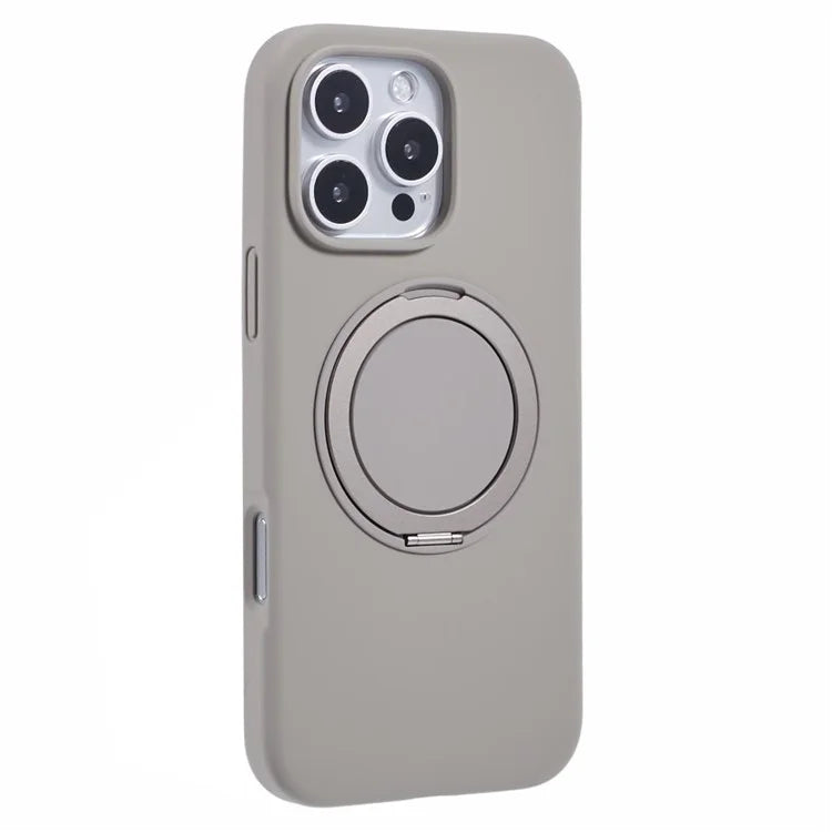 X-LEVEL For iPhone 16 Pro Case Compatible with MagSafe Rotatable Kickstand Liquid Silicone Phone Cover