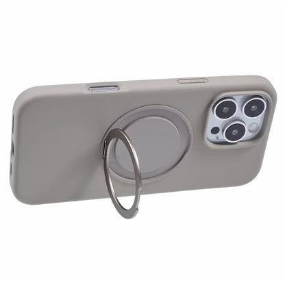 X-LEVEL For iPhone 16 Pro Case Compatible with MagSafe Rotatable Kickstand Liquid Silicone Phone Cover