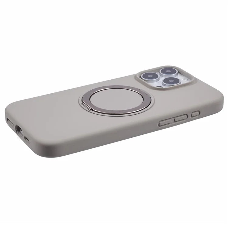 X-LEVEL For iPhone 16 Pro Case Compatible with MagSafe Rotatable Kickstand Liquid Silicone Phone Cover