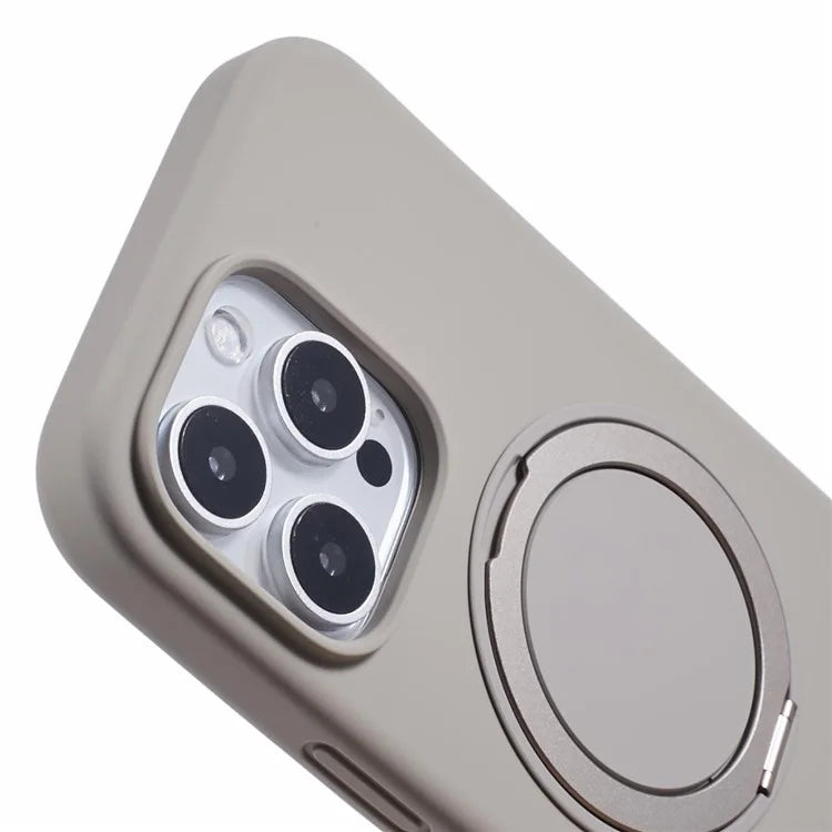 X-LEVEL For iPhone 16 Pro Case Compatible with MagSafe Rotatable Kickstand Liquid Silicone Phone Cover