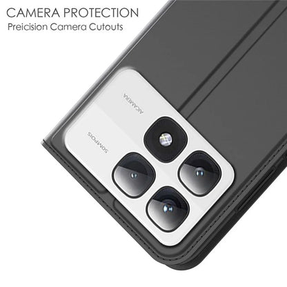 For Xiaomi 14T Pro Case PU Leather Phone Cover with Card Holder Stand Magnetic Closure