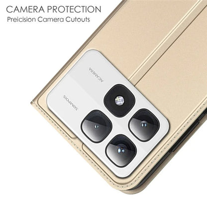 For Xiaomi 14T Pro Case PU Leather Phone Cover with Card Holder Stand Magnetic Closure