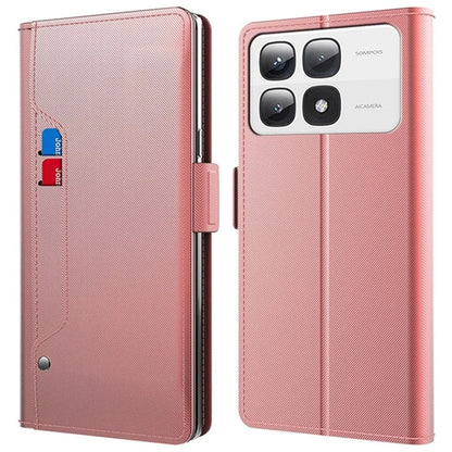 For Xiaomi 14T Pro Case Stand PU Leather Phone Cover Card Holder Mirror