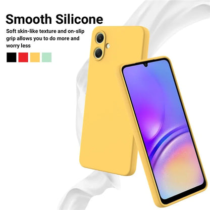 For Samsung Galaxy A06 Case Liquid Silicone Anti-Scratch Phone Cover with Hand Strap