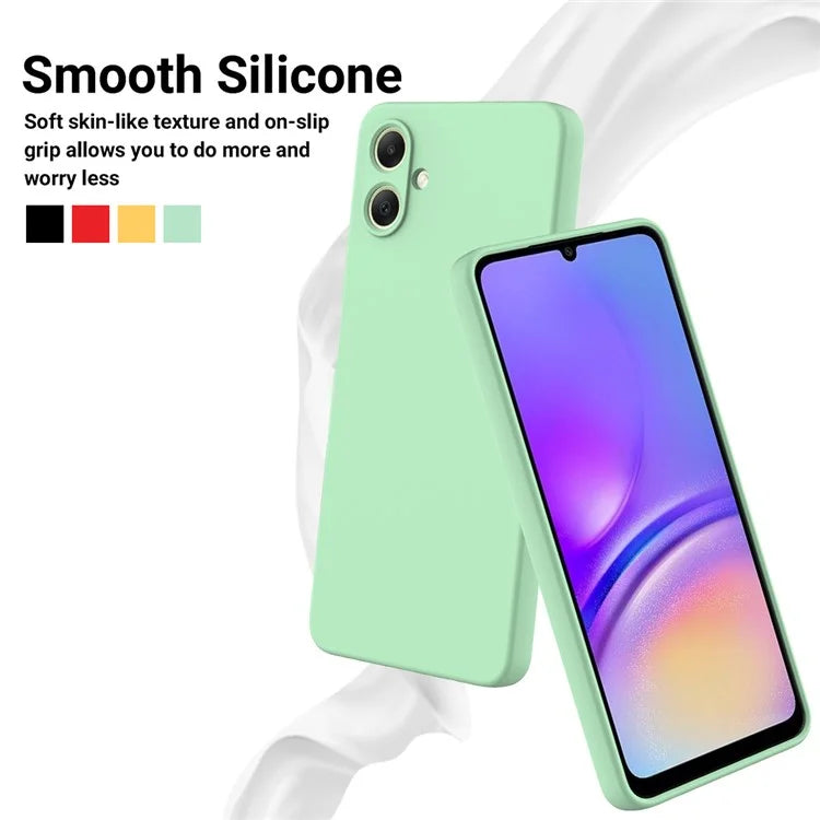 For Samsung Galaxy A06 Case Liquid Silicone Anti-Scratch Phone Cover with Hand Strap