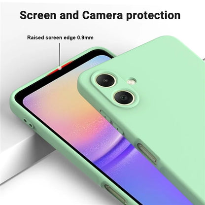 For Samsung Galaxy A06 Case Liquid Silicone Anti-Scratch Phone Cover with Hand Strap