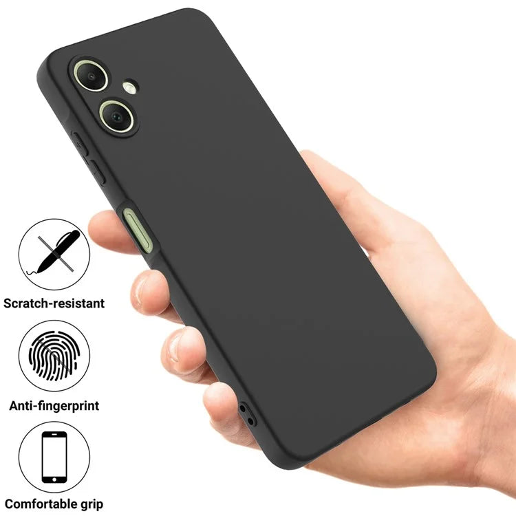 For Samsung Galaxy A06 Case Liquid Silicone Anti-Scratch Phone Cover with Hand Strap